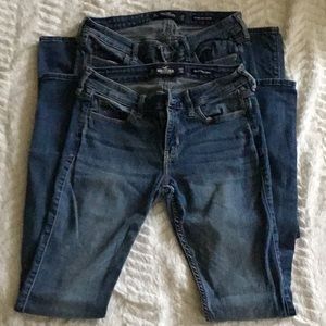 2 pair of jeans